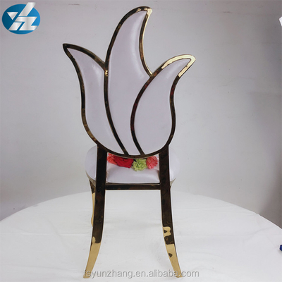 Çiçek Tasarım Yüksek Geri Düğün Sandalye Kraliyet Mobilya Sandalye 49X56X107cm