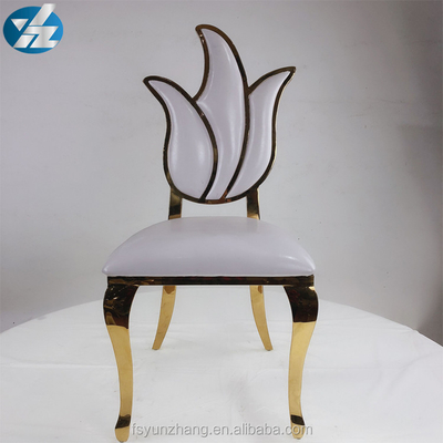 Çiçek Tasarım Yüksek Geri Düğün Sandalye Kraliyet Mobilya Sandalye 49X56X107cm