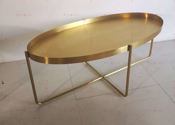 Golden Metal Yan Çay Sehpası D60xH50cm 201 Paslanmaz çelik
