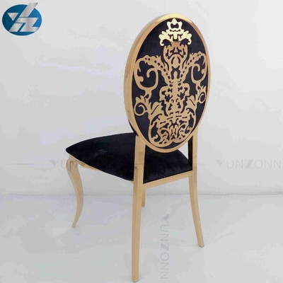 Geleneksel Paslanmaz Çelik İstiflenebilir Etkinlik Sandalyeleri Yuvarlak Arka Kiralık W50xD65xH92cm