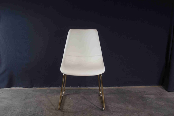 İtalyan Modern Minimalist Yemek Sandalyesi Yastıklı Yemek Odası Sandalyeleri Basit İskandinav Metal Ayaklar