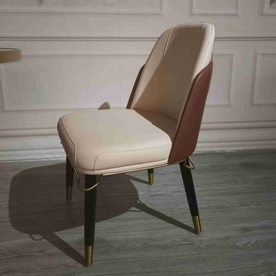 Ev Masif Ahşap High End Modern Yemek Sandalyeleri Deri Arkalık Yastıklı Yemek Odası Sandalyeleri