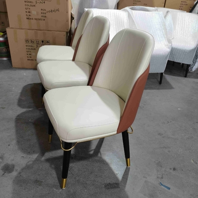 Ev Masif Ahşap High End Modern Yemek Sandalyeleri Deri Arkalık Yastıklı Yemek Odası Sandalyeleri