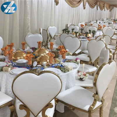 Etkinlik Kalp Şeklinde Yemek Sandalyeleri Düğün Ziyafet Sandalye Otel Royal 50X59X102