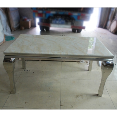 Avrupa Gümüş Nikah Masaları 150X90X75 Yemek Odası Masası