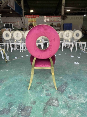 Yuvarlak Sırtlı Yemek Sandalyeleri Özel Tasarım İstiflenebilir Fonksiyonlu Ziyafet Sandalyeleri
