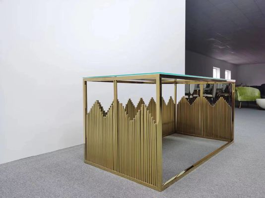 İyi bir fiyat. Yeni model dikdörtgen paslanmaz çelik parti etkinliği altın düğün masası çevrimiçi