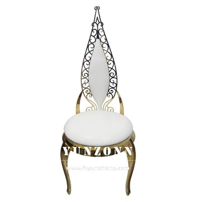 İyi bir fiyat. Altın Paslanmaz Çelik Ticari Düğün Ziyafet Sandalye Deri Kadife çevrimiçi