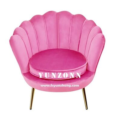 İyi fiyat Modern deniz kabuklu kanepe paslanmaz çelik çerçeve ve kadife kombinasyonu ile oteller oturma odaları yemek alanları alışveriş merkezleri çevrimiçi