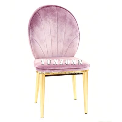 İyi fiyat Fabrika Doğrudan Lüks Düğün Mobilyaları Otel Restoran Metal Altın Çelik Bacaklar Yemek Sandalyesi çevrimiçi