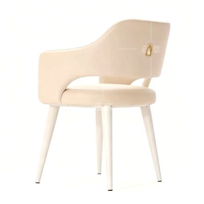 İyi fiyat Nordik Modern Tasarımcı Yemek Sandalyesi Model Oda Metal Dinlenme Sandalyesi Basit ve Lüks Otel Restoran Yemek Sandalyesi çevrimiçi