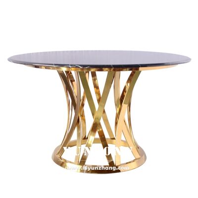 İyi fiyat Ağır Tabanlı Temperli Cam ve Mermerli Klasik Modern Yuvarlak Yemek Masası, Dış Mekan Kullanımı İçin Mutfak, Oturma Odası, Aile Oteli çevrimiçi