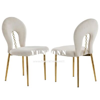 İyi fiyat Düğün ve ziyafetler için paslanmaz çelik bacaklı Sherpa Design Altın Kadife Sandalye Otel Mobilyaları çevrimiçi
