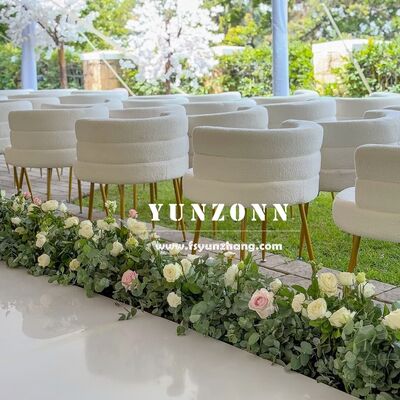 İyi fiyat Modern Beyaz Lambswool Bölümlü Kanepe Yarım Daire Eğilmiş Oturma Odası Kanepe Yarım Yuvarlak Kanepe Tasarımı çevrimiçi