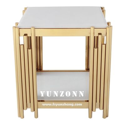 İyi fiyat Çağdaş Modern Nordic Kare Kahve Masası Basit Oturma Odası Sonu Yan Yemek Odası Mobilyaları Çelik Çerçeve Metal Malzeme çevrimiçi