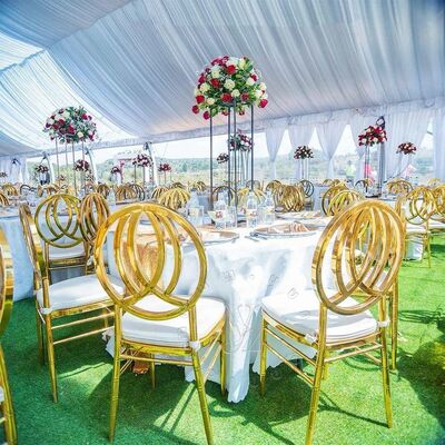 İyi fiyat Apartman Otel Düğün Etkinlikleri Açık Oturma Odası Mutfak Kullanımı İçin Modern Paslanmaz Çelik Yemek Sandalyesi - Toptan Metal Mobilya çevrimiçi